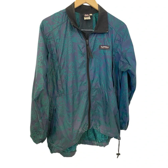 Early Winters Womens IllumiNite Reflective Vintage Windbreaker Size Large Green - Picture 5 of 12